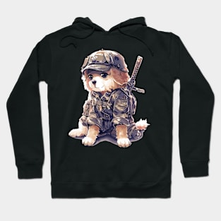 Military labrador retriever puppy Hoodie